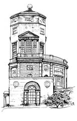 Drawing of Oxford Observatory