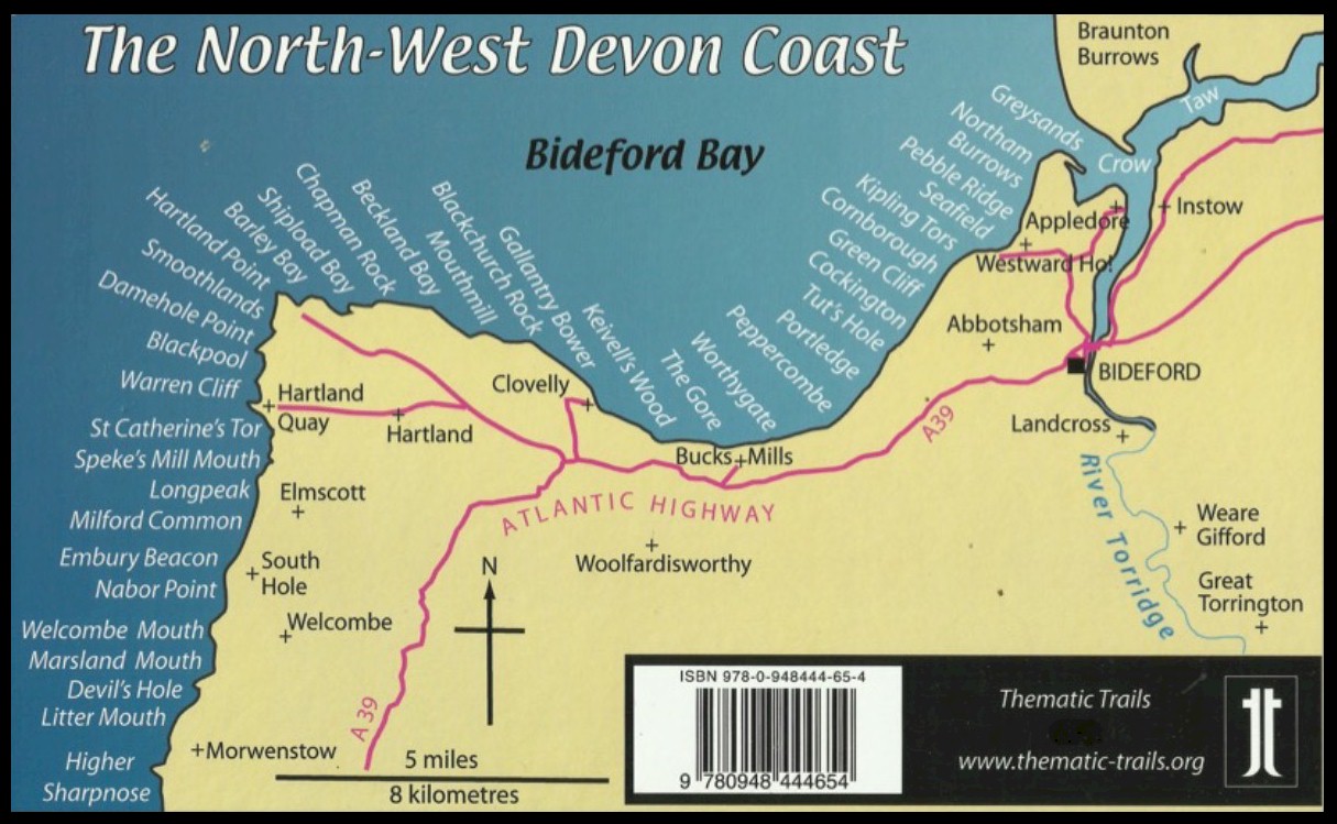 The Northwest Devon Coast Map 