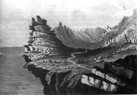 Etching of Valley of Rocks